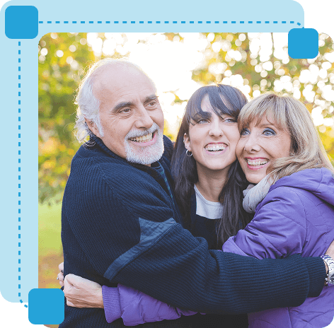 Family embracing outdoors, highlighting connection and unity, only available at New Jersey Mediation Services.